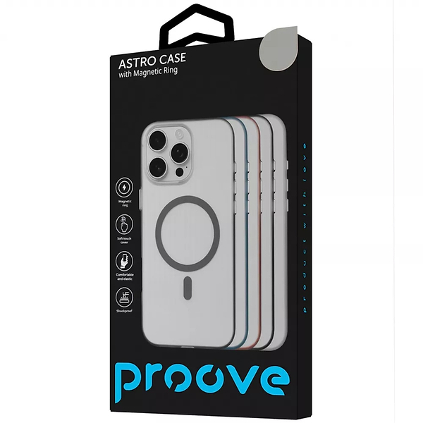 Фото - Чохол для смартфону
 Proove Astro Case with Magnetic Ring iPhone 13 Pro Gray (PCASIP13P005)