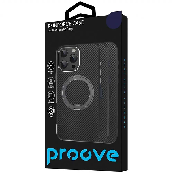 Фото - Чохол для смартфону Proove Reinforce Case with Magnetic Ring iPhone 14 Pro Max Gray (PCREIP14PM05)