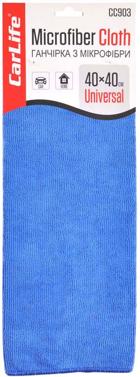 Автомобільна серветка CarLife 40x40 см синя (CC903)