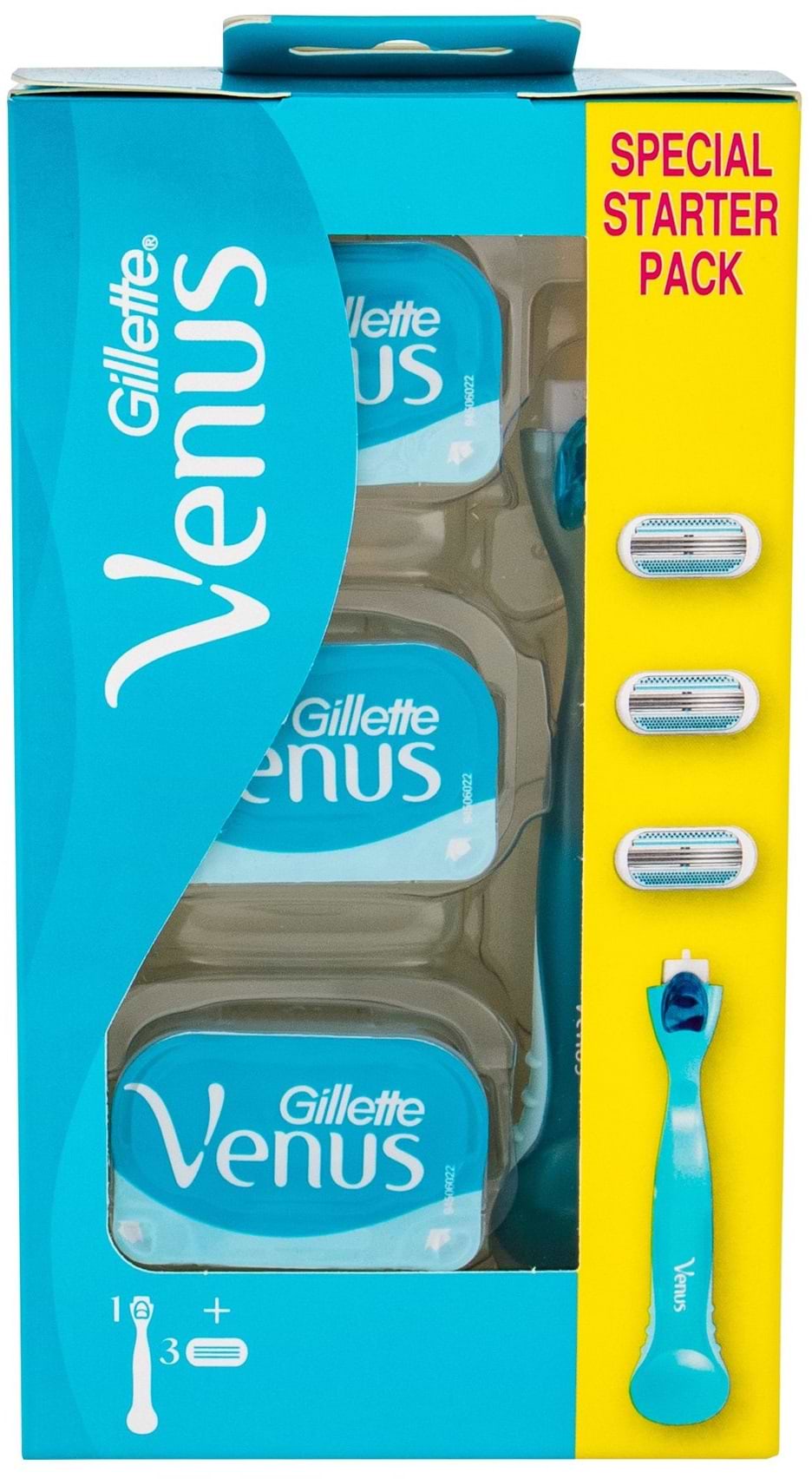Станок жіночий одноразовий Gillette Venus Classic + змінні картриджі 3 шт. (7702018469826) - Фото 1