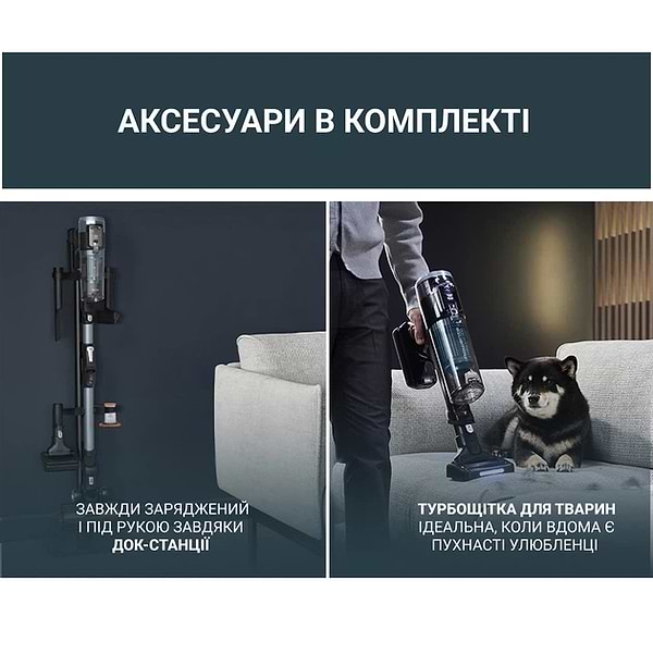 Фото - Пилосос ручний для дому Rowenta RH9C71E0 X-Force Flex 16.60 Auto Animal