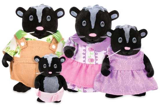 Колекційні фігурки набір Li'l Woodzeez Сім'я скунс (6258Z) - Фото 1