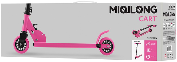 Фото - Двоколісний самокат Miqilong Cart Рожевий (Cart-100-Pink)