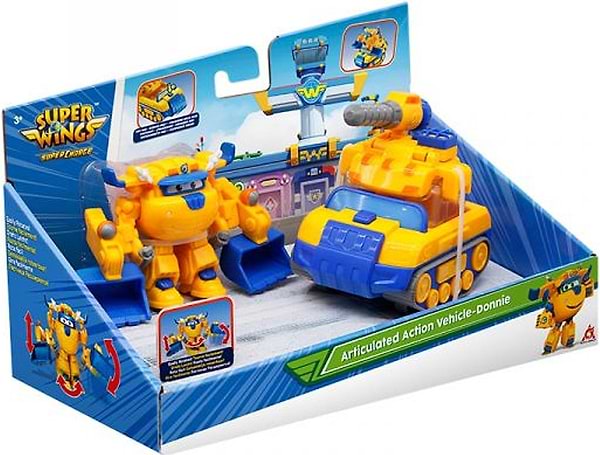 Фото - Ігровий набір Super Wings Supercharge Articulated Action Vehicle Donnie Донні (EU740992V)