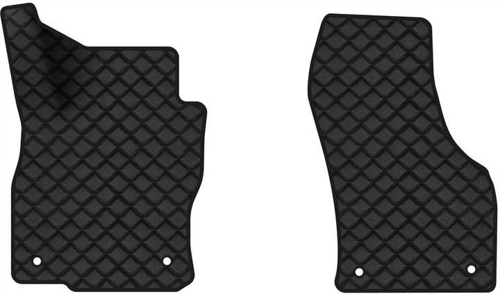 Коврики из экокожи в салон авто передние EVAtech для Superb (B8) Skoda 2015-2024 3 поколение Liftback EU (SK3279AQ2AV4BBB)