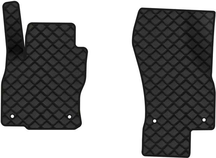 Коврики из экокожи в салон авто передние EVAtech для Superb (B8) Skoda 2015-2024 3 поколение Liftback EU (SK3279ALG2AV4BBB)