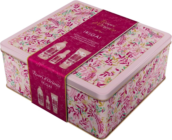 Подарунковий набір для догляду за тілом Tesori d'Oriente METAL BOX ІКІҐАЙ (8000603168970)