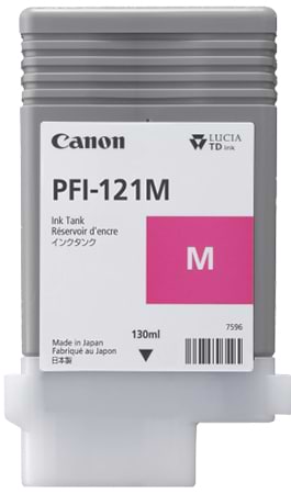 Чернила Canon для TM-250/350 PFI-121 Magenta 130 мл (6267C001) - Фото 1