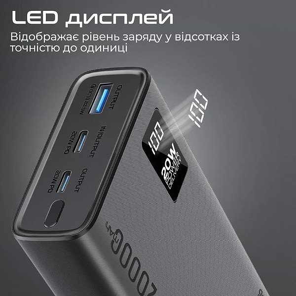 Фото - Батарея мобільна Promate 20000mAh (bolt-20pd.black)