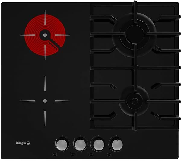 Фото - Варочная панель комбинированная Borgio VСG 622 Black GLASS FFD
