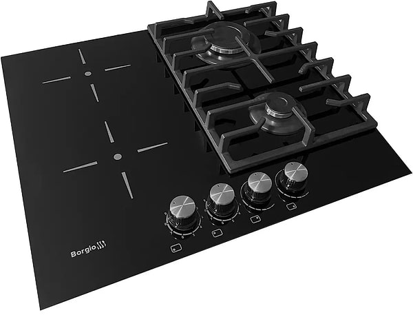 Фото - Варочная панель комбинированная Borgio VСG 622 Black GLASS FFD
