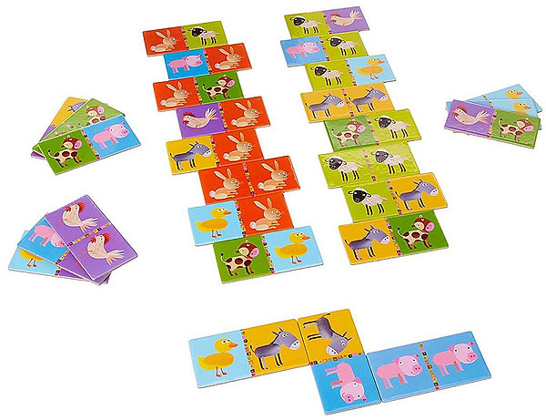 Фото - Настільна гра (3-4 роки) Djeco ДоміноФерма (DJ08158)