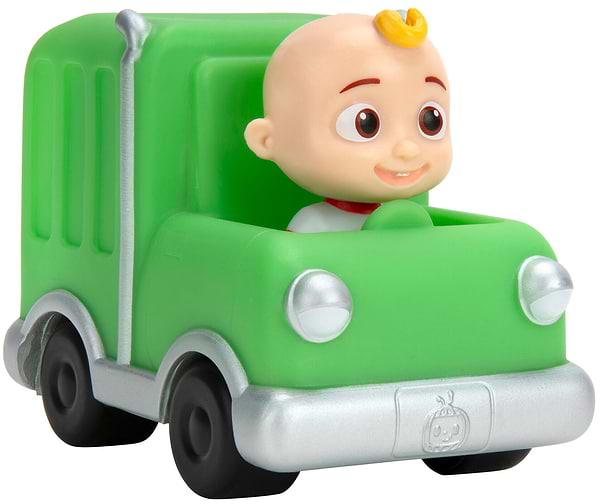 Фото - Базовый игровой транспорт для малыша CoComelon Mini Vehicles Green Trash Truck Зеленый мусоровоз (CMW0014)