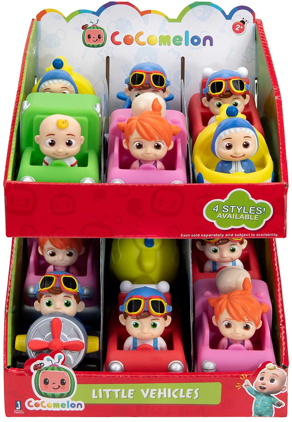 Фото - Базовый игровой транспорт для малыша CoComelon Mini Vehicles Green Trash Truck Зеленый мусоровоз (CMW0014)