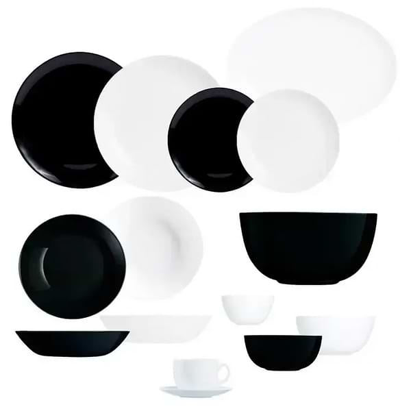 Фото - Столовый сервиз Luminarc Diwali Black&White 44 пр. (P4678)