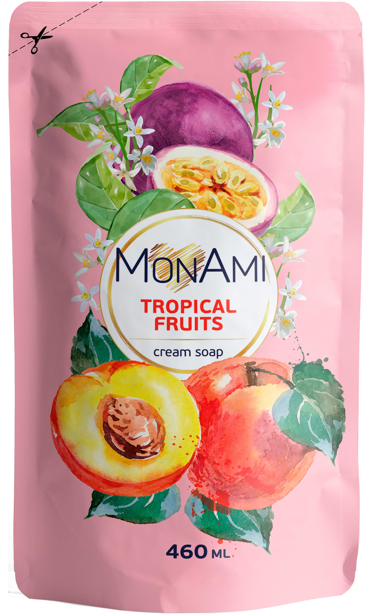 Рідке мило для рук MonAmi Tropical fruits, дой-пак 460 мл (4820263230442) - Фото 1