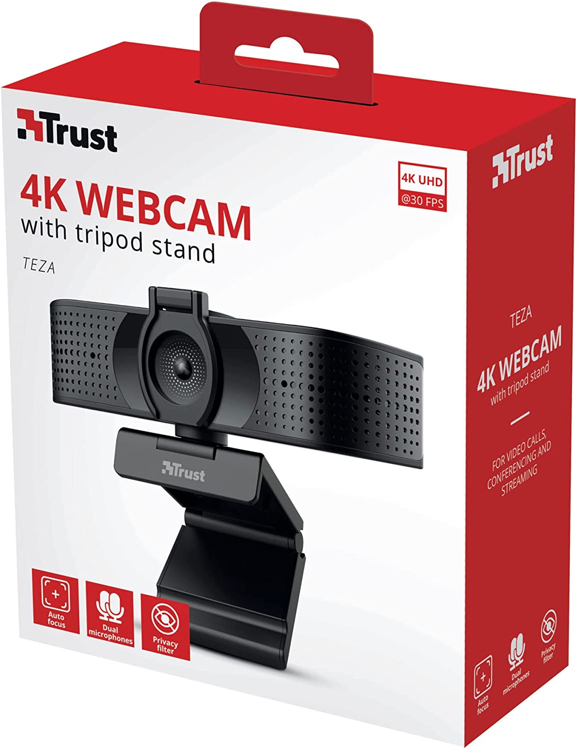 Фото - Веб-камера для компьютера Trust Teza 4K Ultra HD Black (24280)