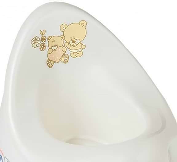 Фото - Горщик дитячий Tega Baby Ведмедики з антиковзаючою гумою Біла Перлина (MS-013-118)