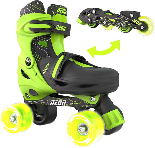 Фото - Ролики Neon Combo Skates Салатовый (Размер 34-37)(NT10G4)