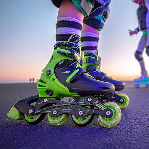 Фото - Ролики Neon Combo Skates Салатовый (Размер 34-37)(NT10G4)