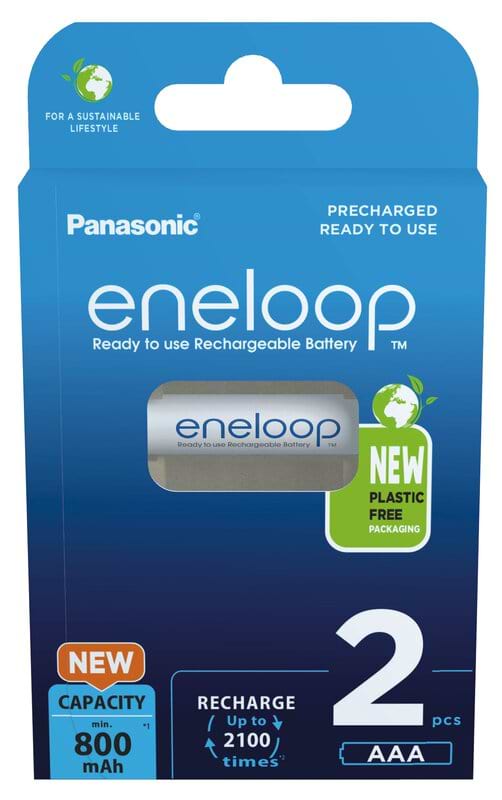 Фото - Акумулятор тип AAA Panasonic Eneloop AAA 800 2BP mAh NI-MH (BK-4MCDE/2BE)