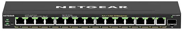 Фото - Коммутатор локальної мережі (Switch) Netgear GS316EPP-100PES