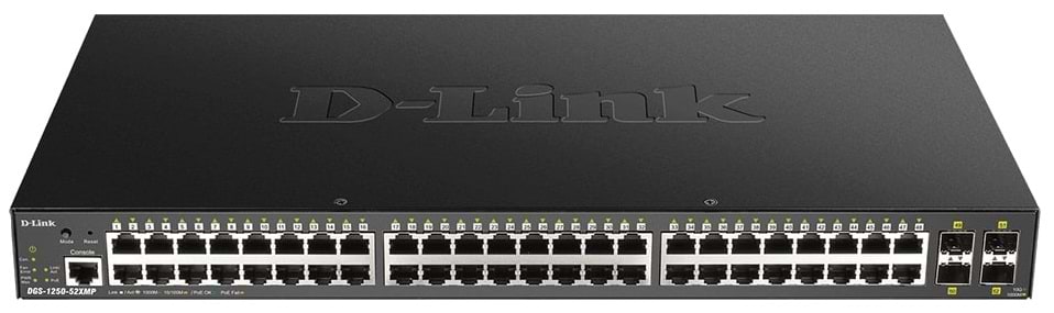 Коммутатор локальной сети (Switch) D-Link DGS-1250-52XMP - Фото 1