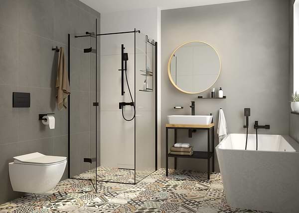 Фото - Смеситель для ванной Deante Anemon Bis Black (BBZ_N10M)