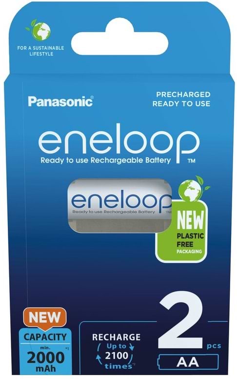 Фото - Уценка - Аккумулятор тип AA Panasonic Eneloop AA 2000 2BP mAh NI-MH (BK-3MCDE/2BE)