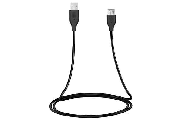 Фото - Кабель USB type A - USB type A 2E USB 2.0 AM/AF 3 m Black (2E-W-3168M3)