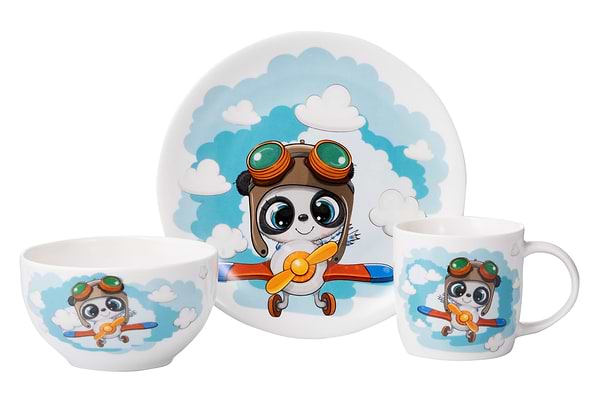 Фото - Набір дитячий 3 пр. Ardesto Panda pilot (AR3451PS)