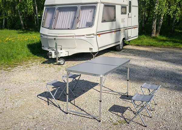 Фото - Уцінка - Складаний стіл Neo Tools з 4-ма стільцями (63-159)