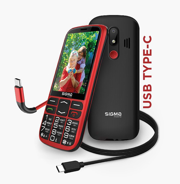 Фото - Уцінка - Мобільний телефон Sigma mobile Comfort 50 Optima TYPE-C DS Black