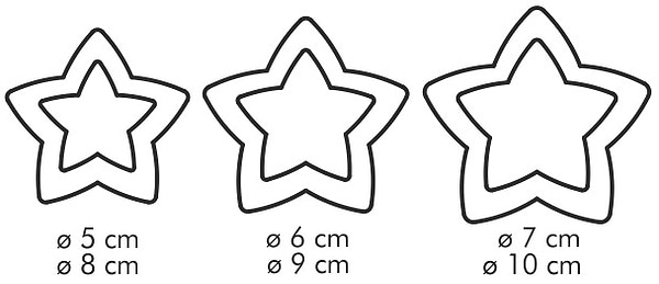 Фото - Набір форм для печива tescoma 630864 Зірки Delicia