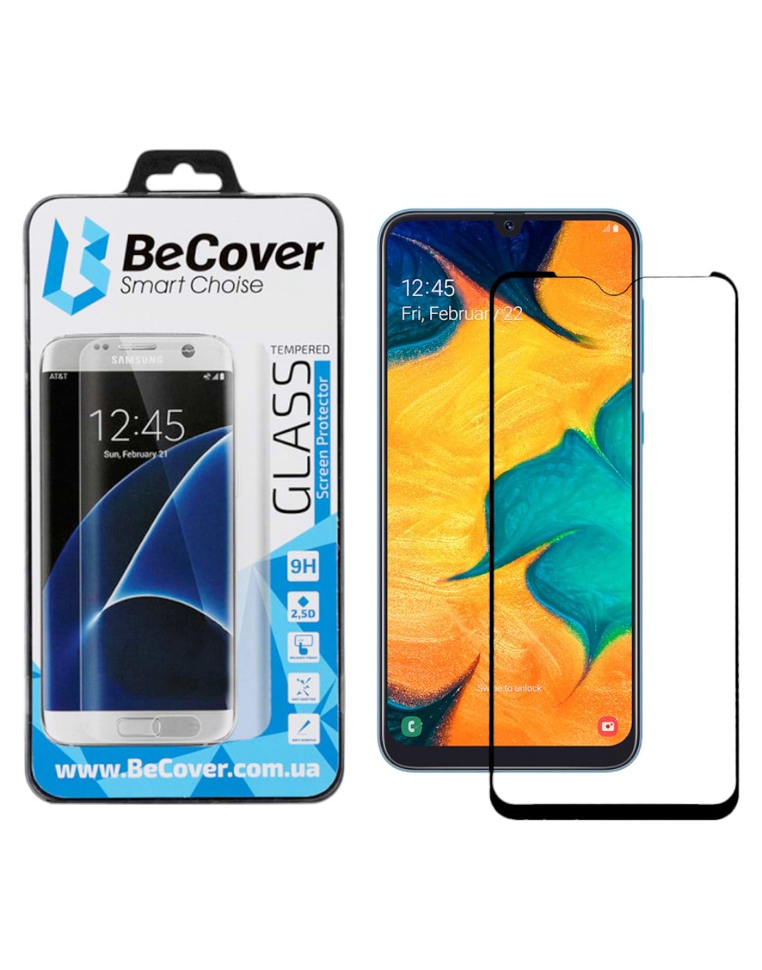 Защитное стекло для смартфона BeCover Samsung Galaxy A30/A30s 2019 SM-A305/SM-A307 Black (703442) - Фото 1