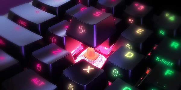 Фото - Клавіатура дротова ігрова Xtrfy K5 68 keys Kailh Red Hot-swap RGB Black (K5-RGB-CPT-Black-R-UKR)