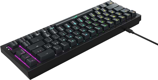 Фото - Клавіатура дротова ігрова Xtrfy K5 68 keys Kailh Red Hot-swap RGB Black (K5-RGB-CPT-Black-R-UKR)