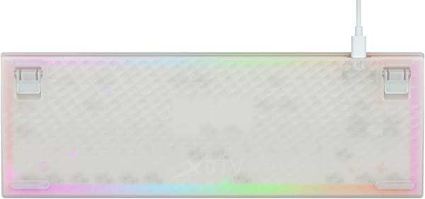 Фото - Клавіатура дротова ігрова Xtrfy K5 68 keys Kailh Red Hot-swap RGB White (K5-RGB-CPT-TPWhite-R-UKR)