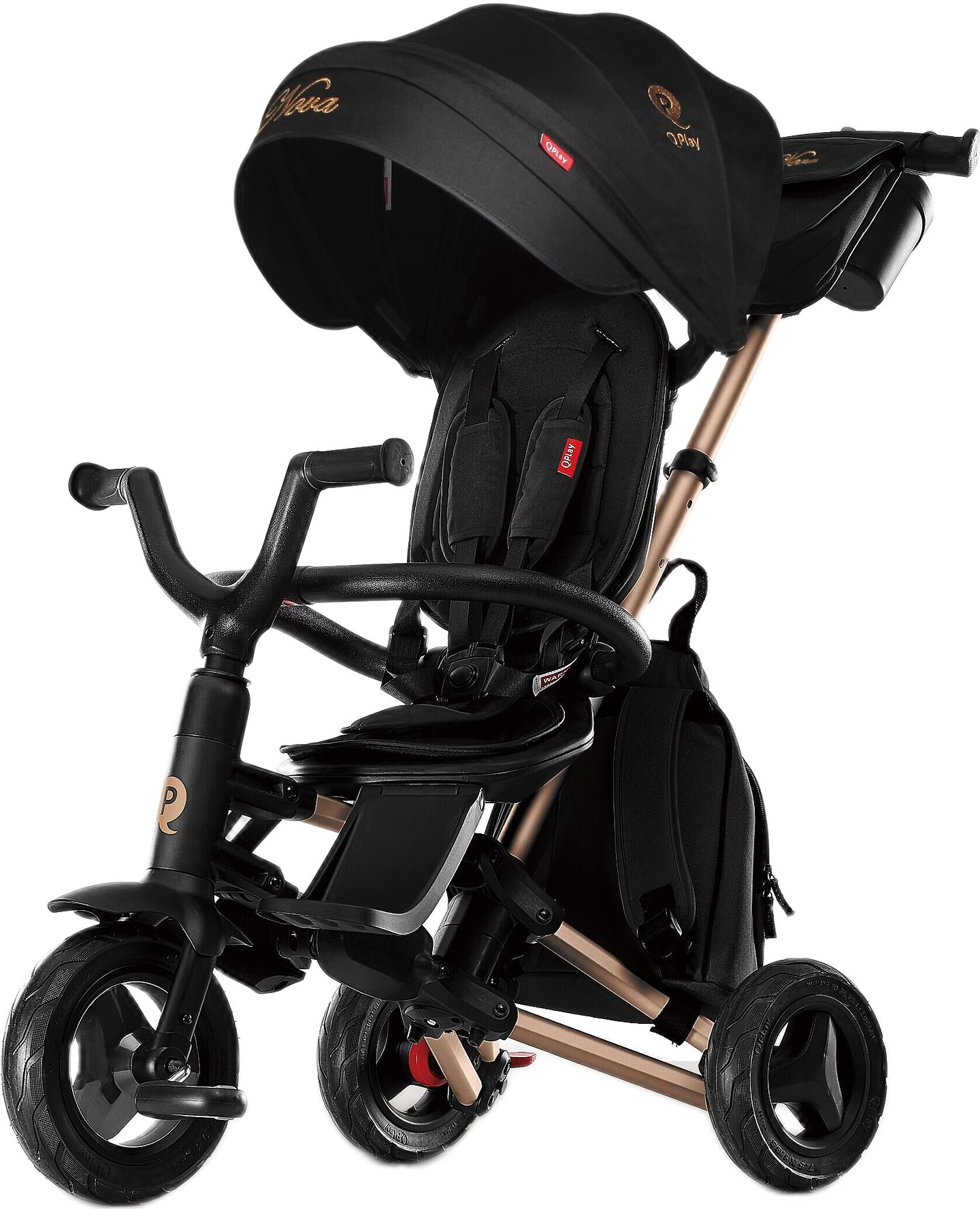 Трёхколёсный велосипед Qplay Nova+ RubberGold (S700Gold+Rubber)