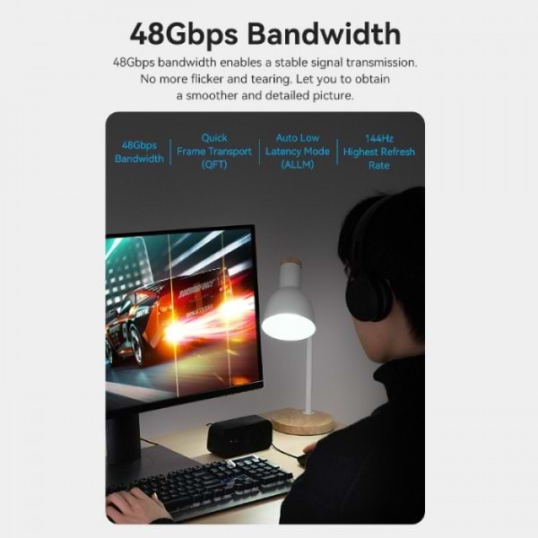 Фото - Кабель HDMI Vention HDMI M - M, 60 м V2.1 Black (ALBBAE)