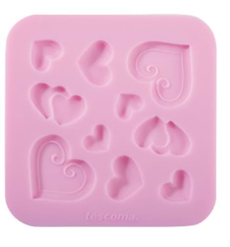 Форма для приготовления tescoma 633020 Delicia Deco сердечки - Фото 1