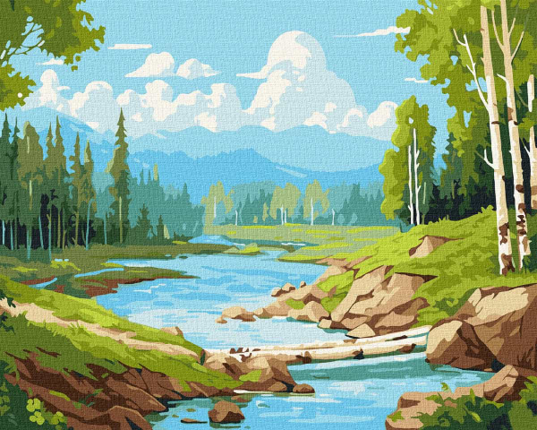 Купити Картина за номерами Ideyka У березовому гаю 40х50 см (KHO6341) - Фото 1 Картина за номерами Ideyka У березовому гаю 40х50 см (KHO6341) - Фото 1