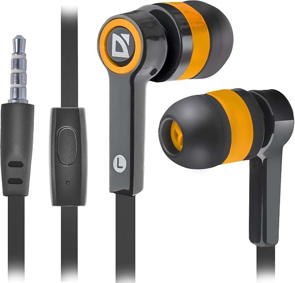 Фото - Наушники вкладыши Defender Pulse 420 Orange/Black (63420)