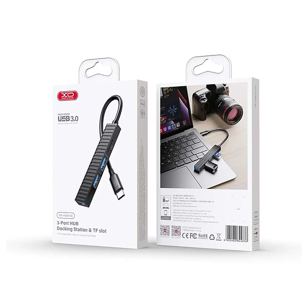 Фото - Хаб USB XO HUB014B.black