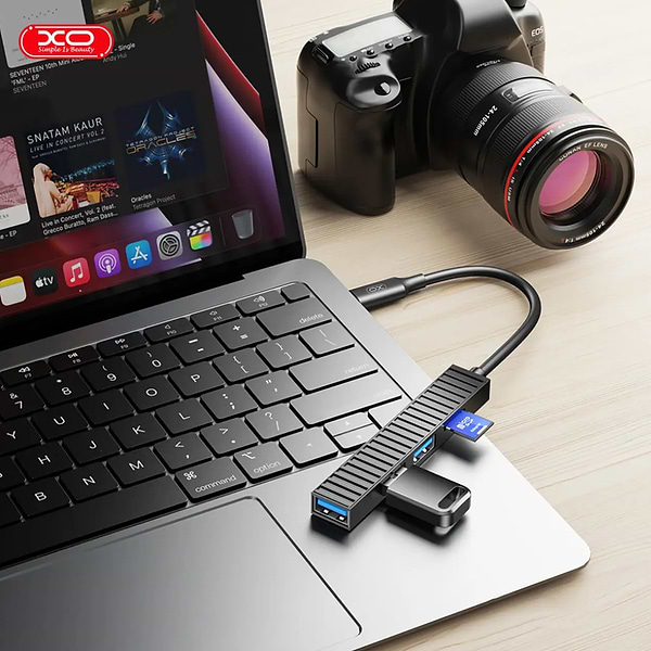 Фото - Хаб USB XO HUB014B.black