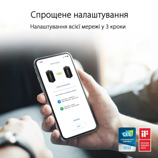 Фото - MESH система WiFi6 Asus ZenWiFi Pro ET12 (1-PK)