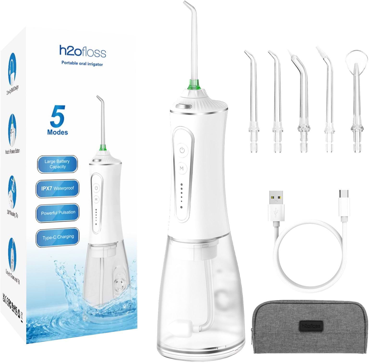 Іригатор H2OFloss HF-P11 White - Фото 1