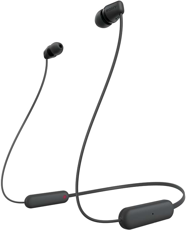 Фото - Навушники вкладиші бездротові Sony WI-C100 Black (WIC100B.CE7)