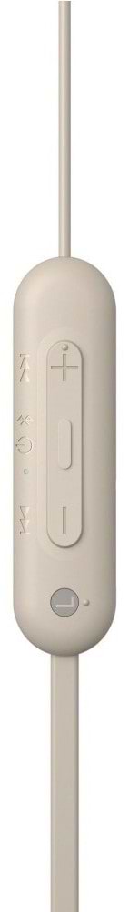 Фото - Навушники вкладиші бездротові Sony WI-C100 Beige (WIC100C.CE7)