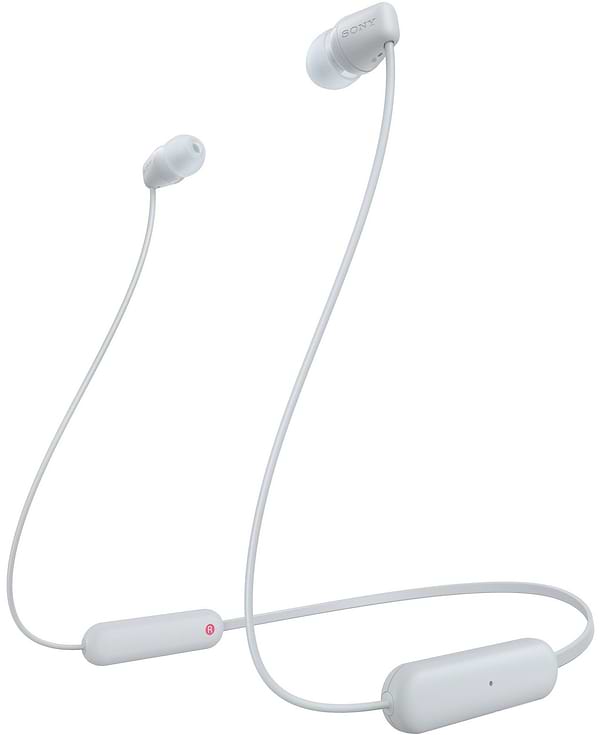 Фото - Навушники вкладиші бездротові Sony WI-C100 White (WIC100W.CE7)